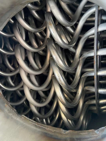 Low-Temperature Refrigeration System Heat Exchange Array Type Coiled Tube Heat Exchanger