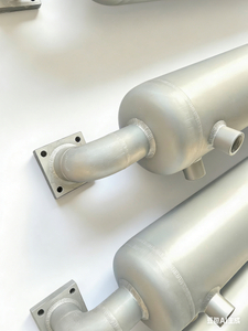 Stainless Steel Spiral Tube Cooler for Viscous Fluids Eco-Friendly Energy Saving Customizable Pressure Dimensions Center Drain