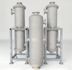 Compact Stainless Steel Spiral Heat Exchanger Unit Direct Pipeline Connection 50% Lower Installation Cost Shell Tube