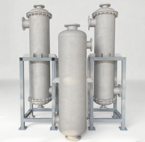 Compact Stainless Steel Spiral Heat Exchanger Unit Direct Pipeline Connection 50% Lower Installation Cost Shell Tube