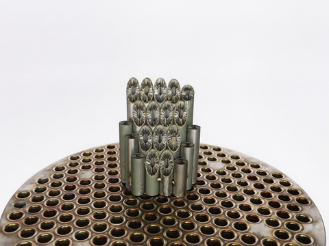 Customizable Stainless Steel Internal Ribbed Tube Heat Exchanger with 3D Brazing Technology 5x Fin Ratio JIANGGONG Brand